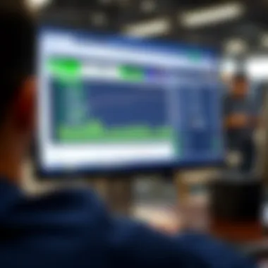 Utilizing Live Data for Strategic Betting Computer screen displaying live data analytics for betting