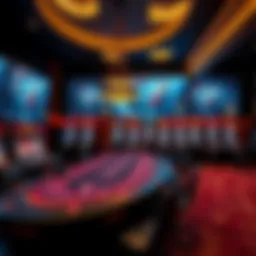 Elegant live casino setup featuring interactive gaming technology