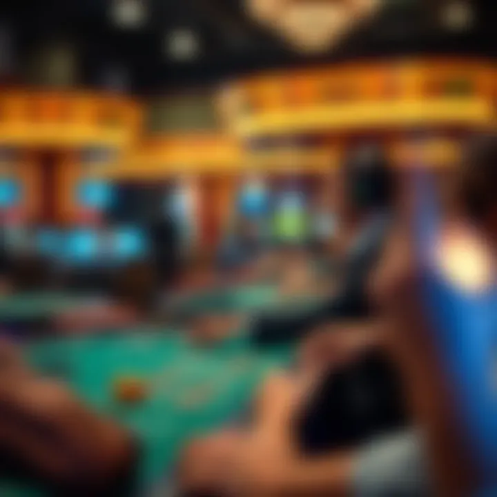 Thrilling Action of Live Dealer Games Close-up of a vibrant live dealer game in action