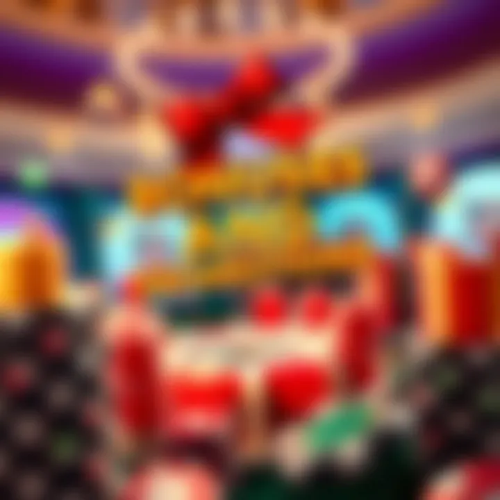 Illustration of enticing bonuses and promotions offered by casinos