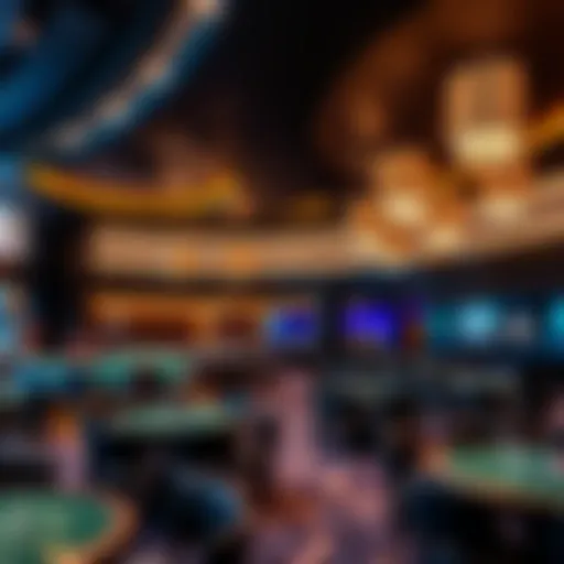 Elegant casino interior showcasing modern design and ambiance