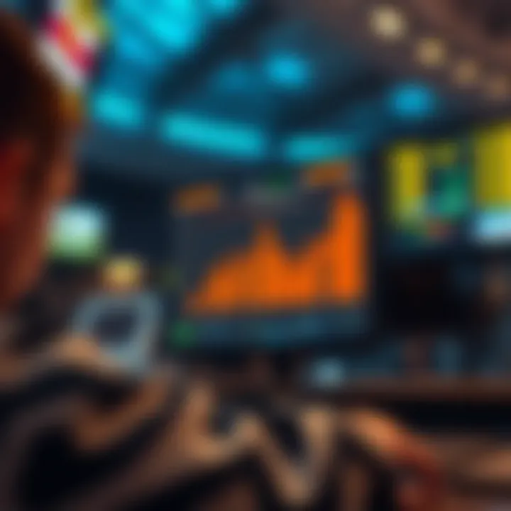 Illustration of advanced technology in betting