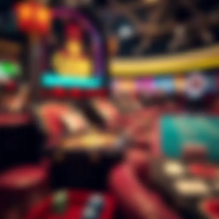 Various types of casino games