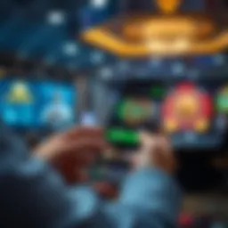 A captivating interface of a mobile casino app