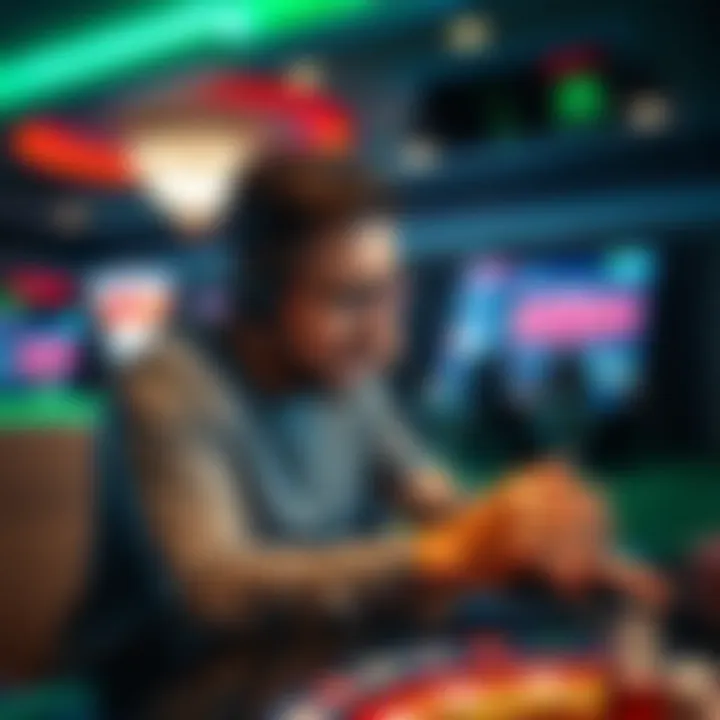 User Experience in Online Casinos A dynamic graphic representing user experience in online casinos