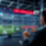 Innovative Virtual Betting Interface Virtual football betting interface showcasing various betting options
